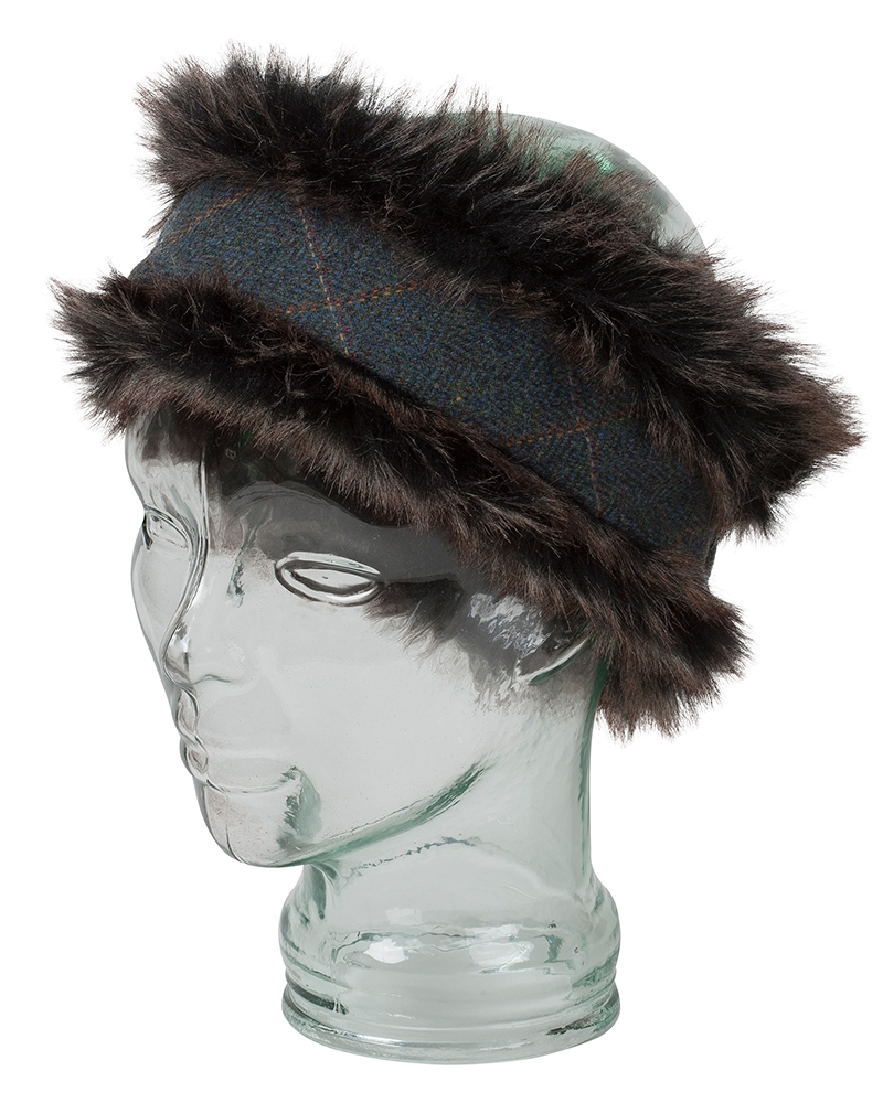 Image for Sherborne Faux Fur/Lambswool Tweed Headband