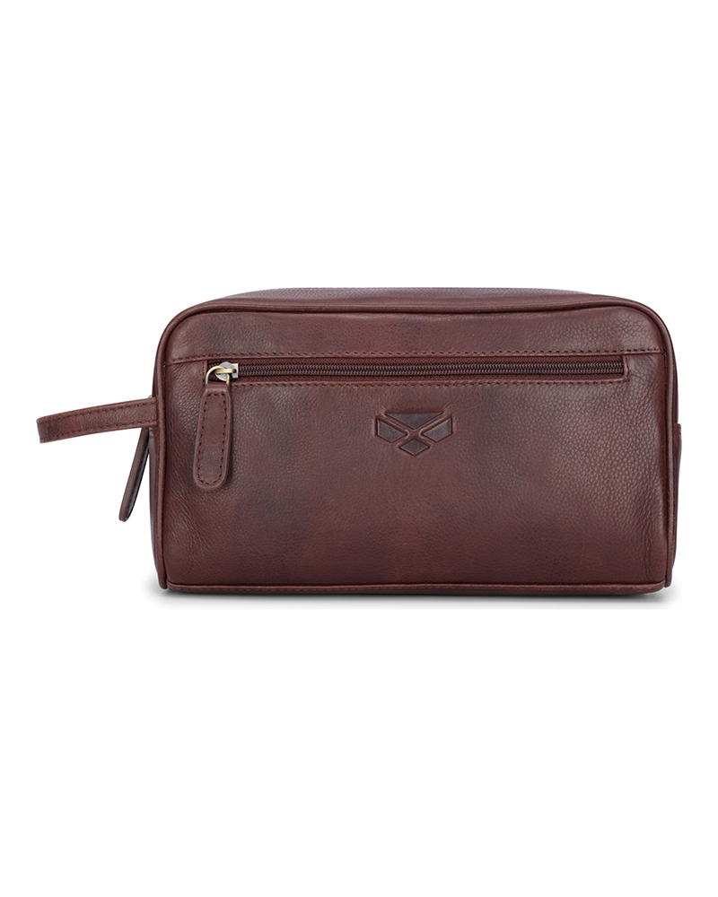 Image for Monarch Leather Wash Bag