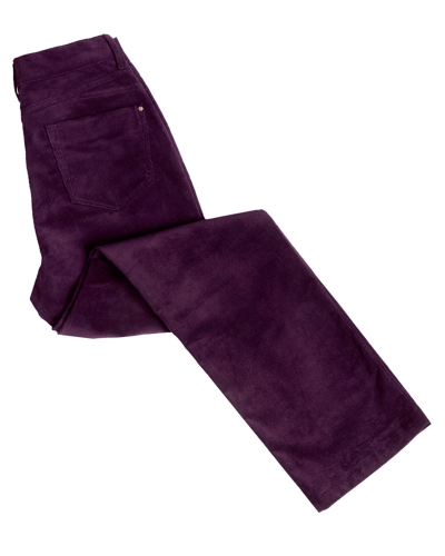 Ladies Stretch Cord Jeans (Mulberry)