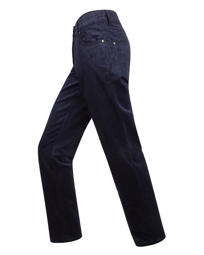 Ladies Stretch Cord Jeans (Navy)