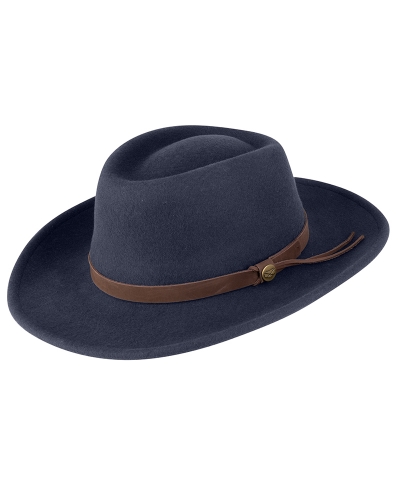 Perth Crushable Felt Hat (Navy)