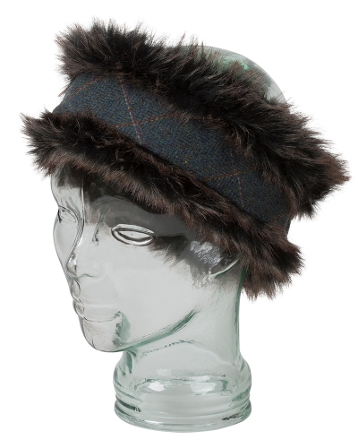 Sherborne Faux Fur/Lambswool Tweed Headband