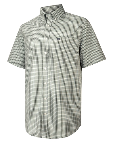 Perth Short Sleeve Checked Shirt (Green Check)