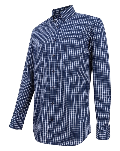 Comrie Checked Shirt (Navy Check)