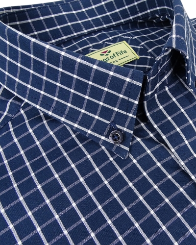 Comrie Checked Shirt (Navy Check)