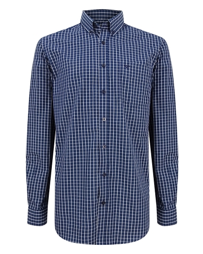 Comrie Checked Shirt (Navy Check)