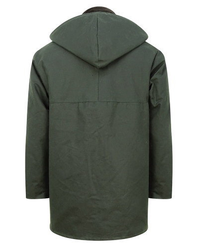 Padded Waxed Jacket (Olive)