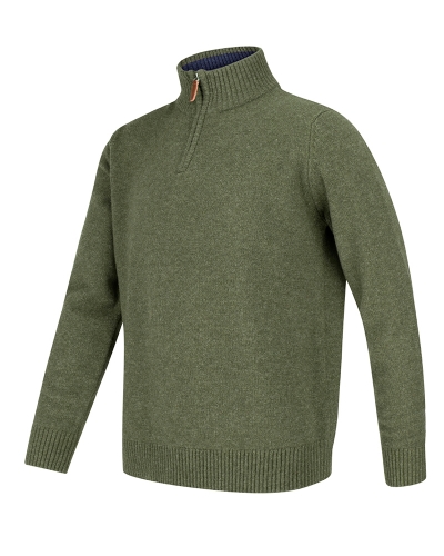 LOTHIAN 1/4 ZIP NECK PULLOVER (Thyme)