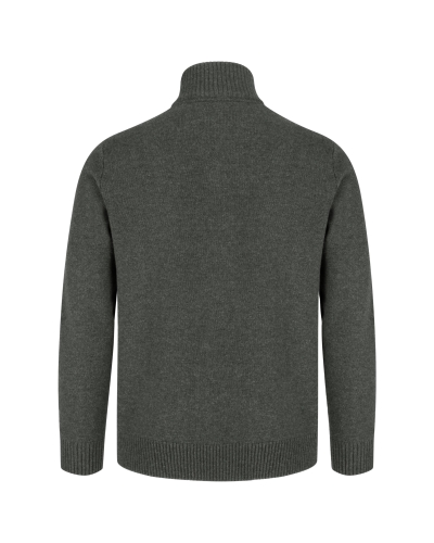 LOTHIAN 1/4 ZIP NECK PULLOVER (Indigo)