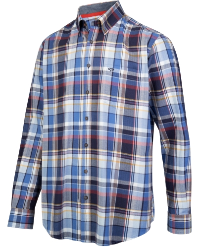 LUTHRIE LS PLAID SHIRT (Blue/White)