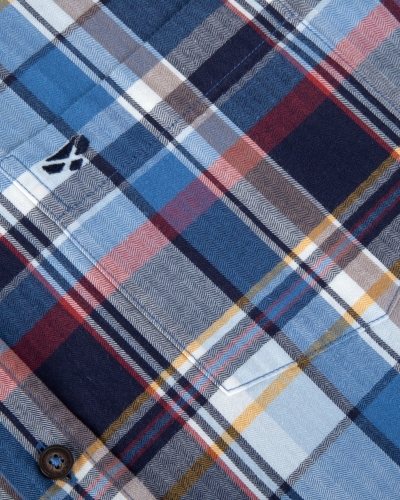LUTHRIE LS PLAID SHIRT (Blue/White)