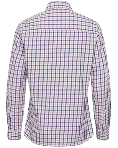 Becky II Ladies Cotton Shirt (Navy/Pink)