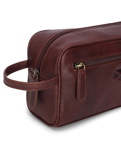 Monarch Leather Wash Bag