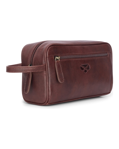 Monarch Leather Wash Bag