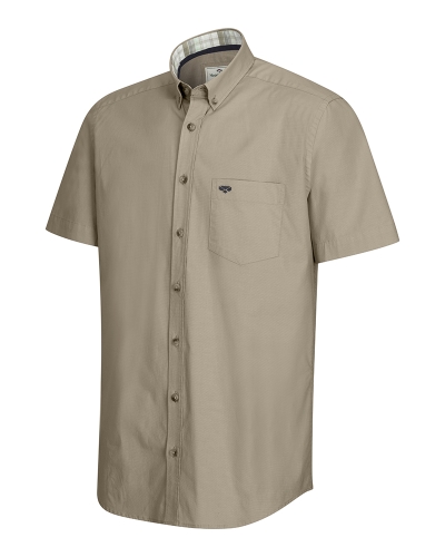 Tolsta SS Cotton Stretch Plain Shirt (Olive)