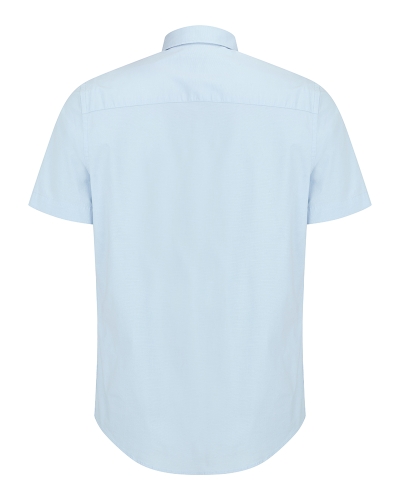 Tolsta SS Cotton Stretch Plain Shirt (Blue)