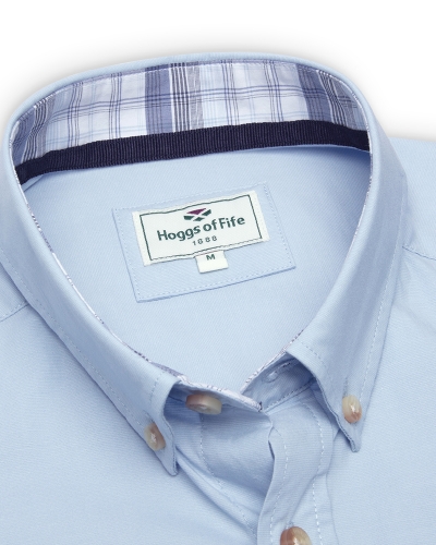Tolsta SS Cotton Stretch Plain Shirt (Blue)