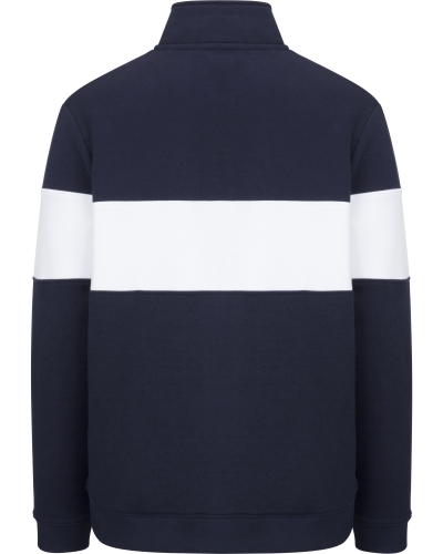 Dumfries 1888 Gents 1/4 Zip Sweatshirt (Navy/White)