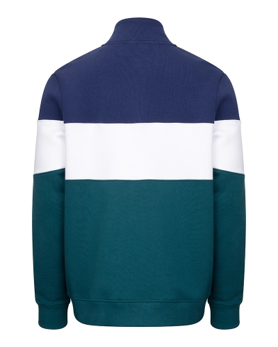 Dumfries 1888 Gents 1/4 Zip Sweatshirt (Nordic Blue/Meditteranea)