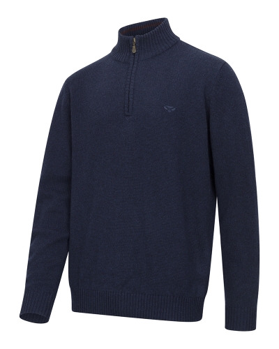 Lothian II 1/4 Zip Pullover (Navy Marl)