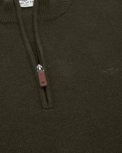 Falkirk 1/4 Zip Pullover (Fern Green)