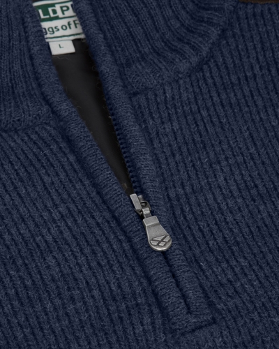 Hebrides II Zip Neck Windproof Pullover (Storm Blue)