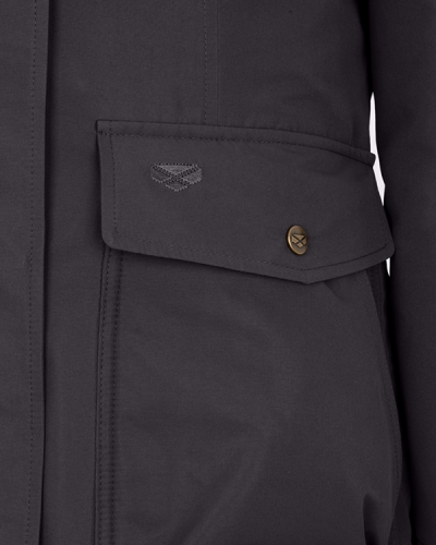 Walker Ladies Long Coat (Charcoal)