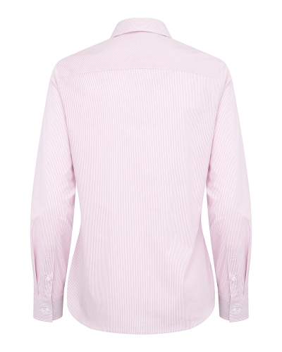Ingliston Ladies Stretch Stripe Shirt (Pink)