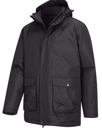 Walker Mens Long Coat (Charcoal)