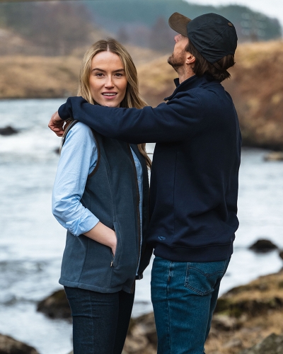 Galloway 1888 Plain 1/4 Zip Sweatshirt (Navy)