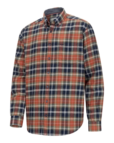 Pitcairn Flannel Check Shirt (Rust/Green/Navy)
