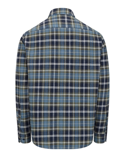 Pitcairn Flannel Check Shirt (Green/Blue/Navy)