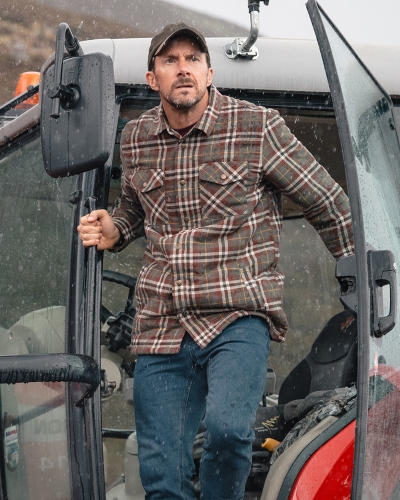 Brunton Fleece Shacket (Rust Check)