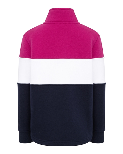 Dumfries 1888 Junior 1/4 Zip Sweatshirt (Berry/White)