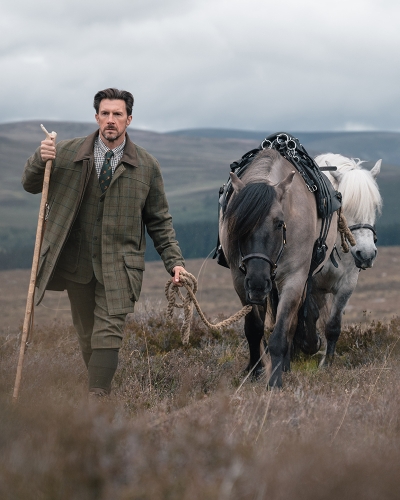 Kingussie Technical Tweed Field Coat
