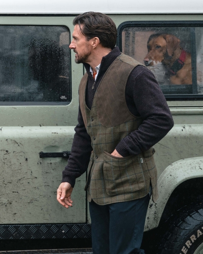 Kingussie Technical Tweed Field Waistcoat