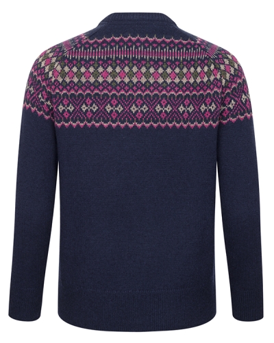 Jura Ladies Fair Isle Crew Neck Pullover
