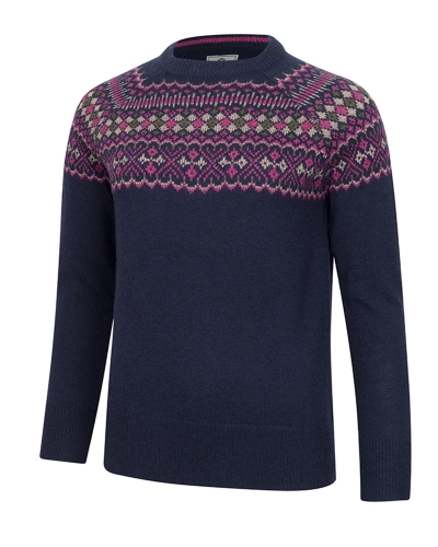 Jura Ladies Fair Isle Crew Neck Pullover